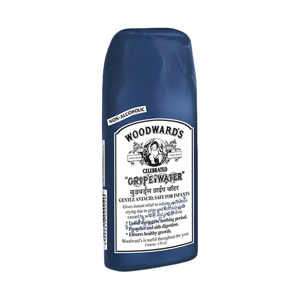 Woodward's Gripe Water 130ml bottle for gentle tummy relief after feeding