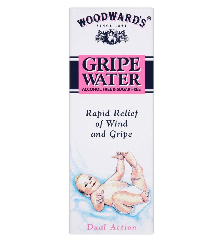 Woodwards Gripe Water 150ml bottle for soothing baby tummy discomfort.