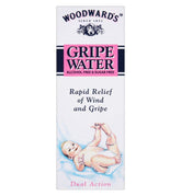 Woodwards Gripe Water 150ml bottle for soothing baby tummy discomfort.