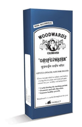 Woodwards Gripe Water 200ml bottle pouring to ease wind and tummy discomfort
