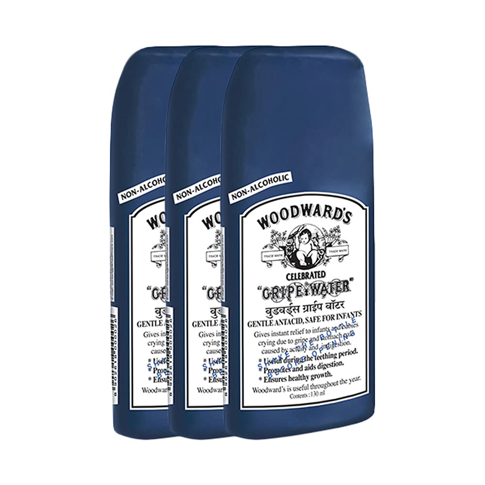 Woodward's Gripe Water 130ml bottle front view for gentle infant comfort.