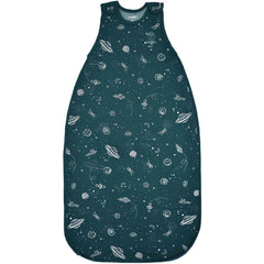 Woolino Big Kid Sleeping Bag space glow front view for year-round comfort.