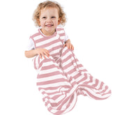 Woolino Ecolino organic cotton sleep sack blush closeup shows ultra-soft fabric for sensitive skin