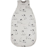 Woolino sleep sack with merino wool lining for temperature regulation.