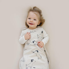 Woolino sleep sack outer organic cotton shell for soft breathable protection.