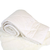 Woolino premium Australian wool duvet insert folded for year-round warmth