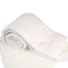Woolino premium Australian wool duvet insert folded for year-round warmth