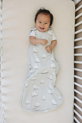 Woolino sleep sack merino-wool-lining close-up shows premium natural insulation for cozy nights