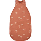 Woolino Sleep Sack Palms front view showing cozy year-round warmth for baby.