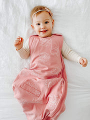 Woolino two-way zipper in use for easy dressing and diaper changes.