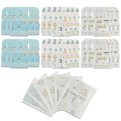 WOOWME disposable bibs packaged bulk for hygienic, travel-ready mess control.