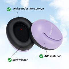 WORCBGIO packaging box showcases a vibrant, gift-ready presentation for baby ear protection.