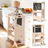 Worldmx adjustable-height toddler kitchen step-stool with sturdy design for growing kids’ independence.