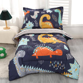 Wowelife dinosaur comforter set close-up softness for restful toddler sleep