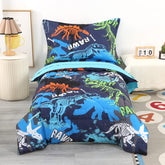 Wowelife dinosaur toddler bedding set blue comforter for cozy sleep