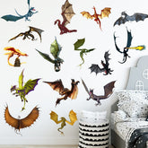 WOYINIS 3D dragon wall decal pose-1—vibrant kid-friendly decor that sparks imagination