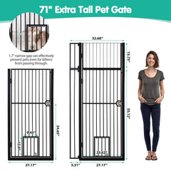 wpvpaw 180-degree auto-locking door closes securely after use
