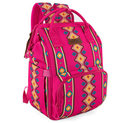 Wrangler Aztec Backpack front view showing organized storage