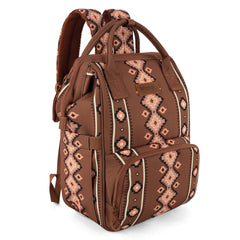 Wrangler Aztec Backpack front view for organized outings and on-the-go convenience.