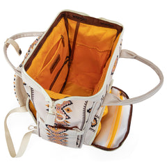 Wrangler Aztec Backpack insulated-pockets preserve bottle temperature on the go.