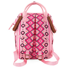 Wrangler Aztec Backpack organized interior showing multiple pockets.