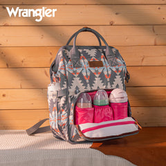 Wrangler Callie diaper bag insulated bottle pockets support feeding on the go