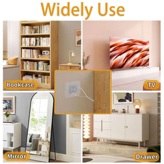 WRICHEAR no-drill adhesive installation image demonstrates quick, tool-free setup.