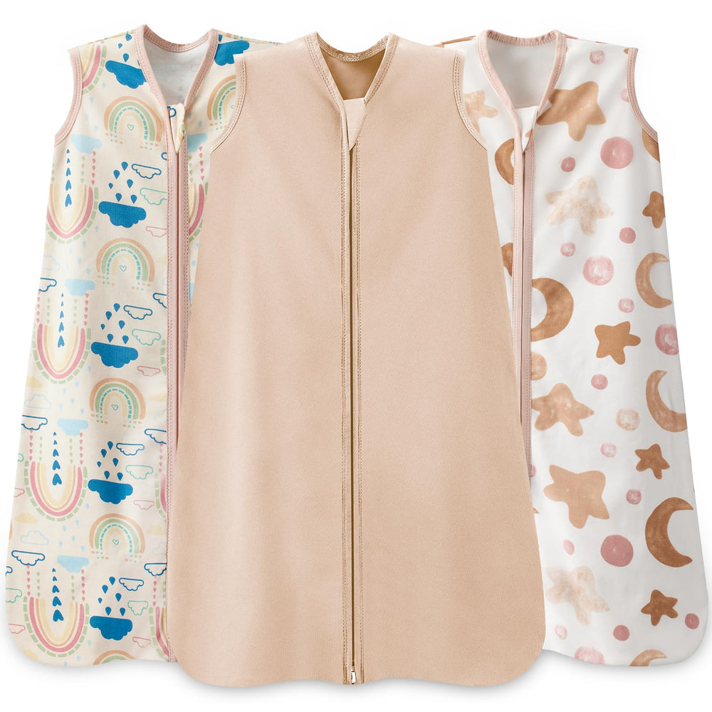 Wrrernsin baby sleep sack 3-pack packaging view for convenient sleepwear