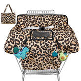 Wruzbxcn shopping cart cover for the baby seat provides a clean shopping surface.