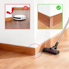 WSIWZAI brown rubber corner protector on wall corners guards against impacts.