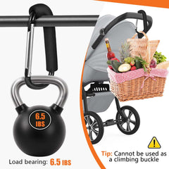 WSSROGY loaded bags on hooks illustrate grocery and shopping efficiency