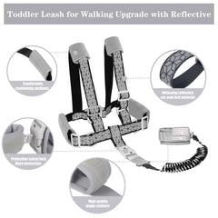 WSZCML toddler leash reflective tape at night improves visibility and safety.