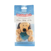 WubbaNub Brown Puppy pacifier with plush for newborn comfort and easy grip.