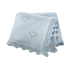 Wugugu baby blanket crochet soft knit texture for newborn comfort.