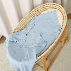 Wugugu baby blanket crochet portable for stroller rides and outdoor adventures.