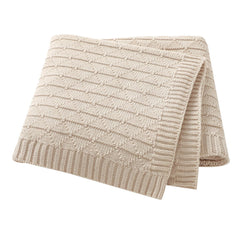 Wugugu baby-receiving-blanket with diamond pattern for cozy newborn warmth.