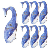 WUXTANGZ Baby Closet Dividers 8-pack front view organizes clothes by size at a glance.