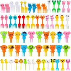 WXOIEOD animal picks assorted patterns brighten lunches and encourage fruit and veggie bites
