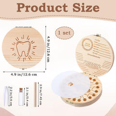 WY LIGHTING LEVEL tooth storage bottle featured for safe storage of delicate teeth.