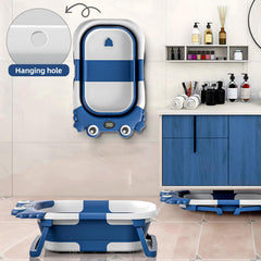 WyfKyd collapsible baby bath with temp-monitor feature ensuring safe water temps