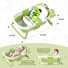 WyfKyd collapsible bathtub water temp monitor shows safe, real-time temperature guidance.