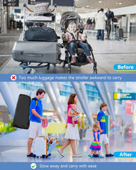 Wymulot stroller bag top drawstring closure keeps contents secure during handling