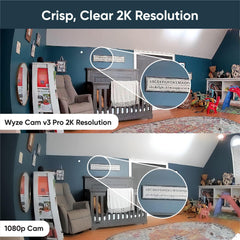 Wyze Cam v3 Pro edge AI detection highlights near instant person alerts.