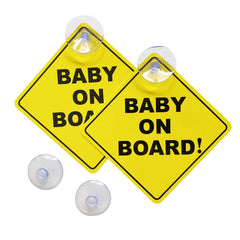 WZCNDIDI baby on board sticker front view enhances visibility for safer drives.
