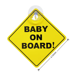 WZCNDIDI baby on board sticker side view signals awareness to drivers.