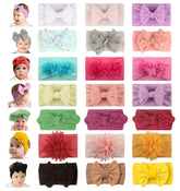 WZT nylon headbands soft-stretch for newborns and toddlers