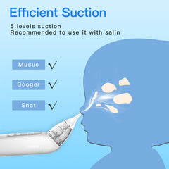X-Bosak Nasal Aspirator calming light helps soothe infants