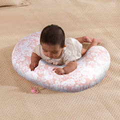 x-vesolje baby nursing pillow bottle feeding use shows comfortable positioning for bottle sessions.