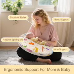 x-vesolje Baby Nursing Pillow breathable cover for baby's sensitive skin comfort