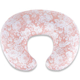 x-vesolje baby nursing pillow rose cover closeup showing soft fabric and ergonomic support.